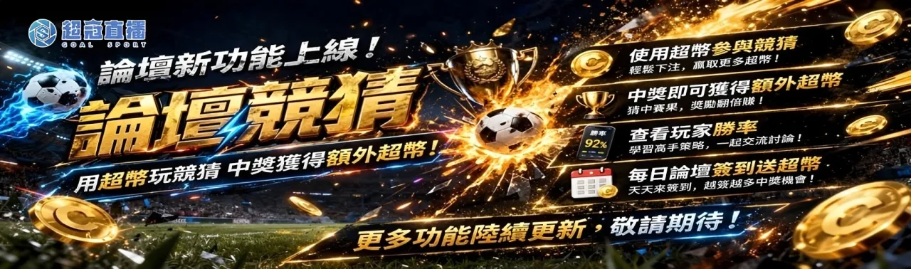論壇競猜活動上限囉